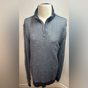 💙 GAP Fleece Quarter Zip Men’s Navy Sweater | Small